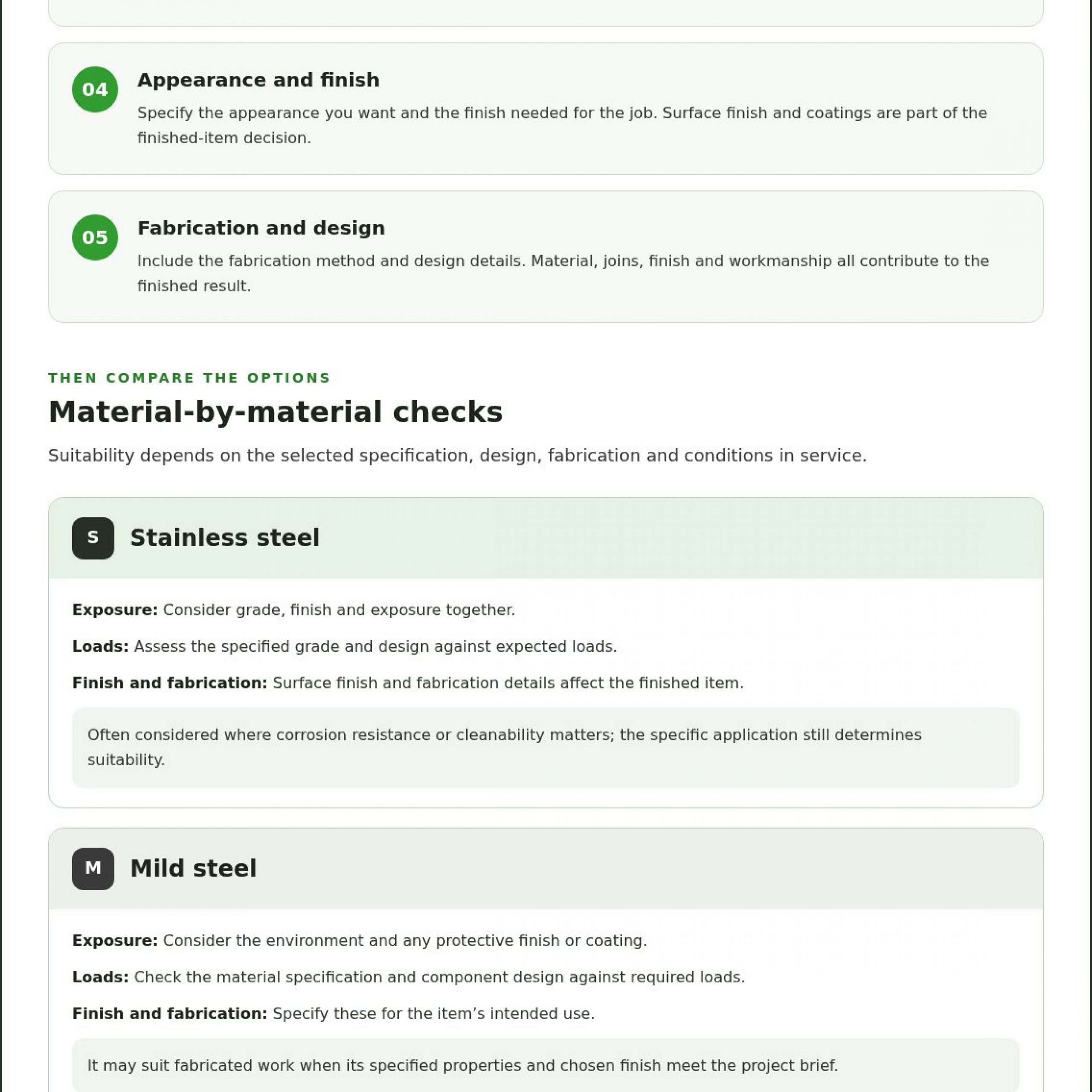 Stainless Alternatives: How to Choose the Right Metal for Your Project